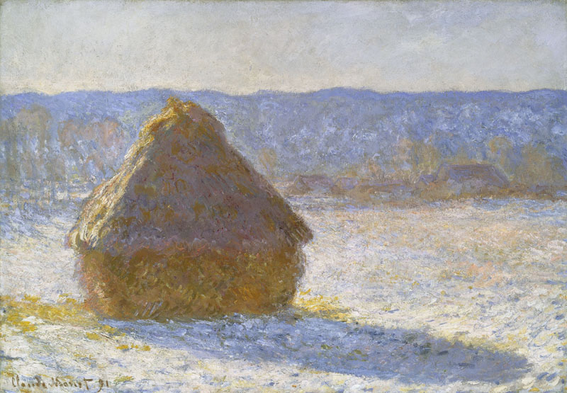 Claude Monet (1840-1926) : Meule, effet de neige, le matin. 1891, © Museum of Fine Arts of Boston